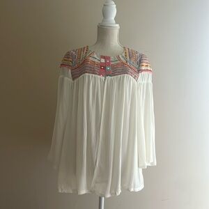 NWT Tantrums Tapestry Boho Topper Embroidered Cardigan Size: S